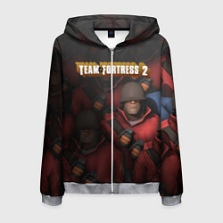 Толстовка 3D на молнии мужская Team Fortress, цвет: 3D-меланж