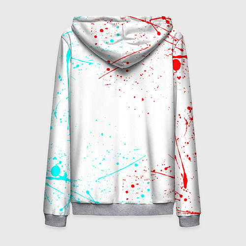 Мужская толстовка на молнии DEATH NOTE ТЕТРАДЬ СМЕРТИ / 3D-Меланж – фото 2