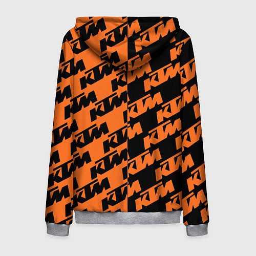 Мужская толстовка на молнии KTM КТМ Z / 3D-Меланж – фото 2