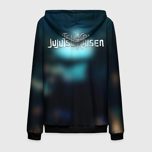 Мужская толстовка на молнии Магическая битва / 3D-Черный – фото 2