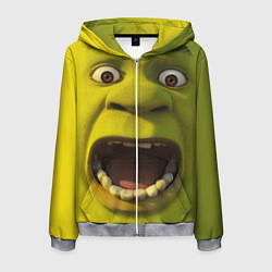 Мужская толстовка на молнии Shrek is Yelling