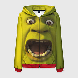 Мужская толстовка на молнии Shrek is Yelling