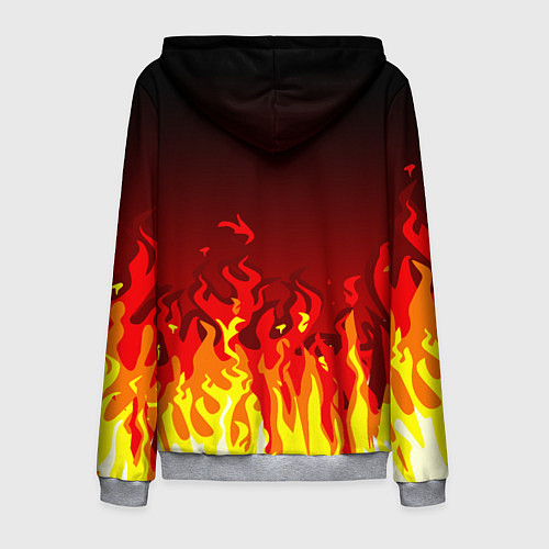 Мужская толстовка на молнии MANCHESTER UNITED ДЬЯВОЛ / 3D-Меланж – фото 2