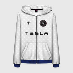 Толстовка 3D на молнии мужская INTER MIAMI FC TESLA KIT, цвет: 3D-синий