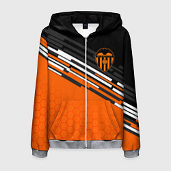 Толстовка 3D на молнии мужская ФК ВАЛЕНСИЯ SPORT СПОРТ, цвет: 3D-меланж