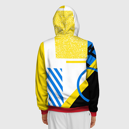 Мужская толстовка на молнии ФК «Интер Милан» 202021 / 3D-Красный – фото 4