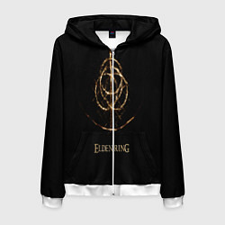 Толстовка 3D на молнии мужская Elden Ring, цвет: 3D-белый