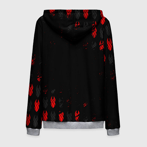 Мужская толстовка на молнии DEAD SPACE ОБЕЛИСК / 3D-Меланж – фото 2