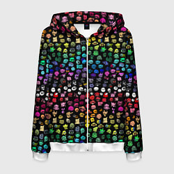 Мужская толстовка на молнии ПЕРСОНАЖИ ИГРЫ FNF