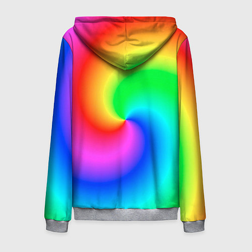 Мужская толстовка на молнии Pepe rainbow / 3D-Меланж – фото 2