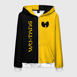 Толстовка 3D на молнии мужская WU-TANG CLAN ЧЁРНО ЖЁЛТЫЙ, цвет: 3D-белый