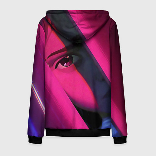 Мужская толстовка на молнии Jinx Arcane League of Legends / 3D-Черный – фото 2