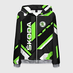 Мужская толстовка на молнии ШКОДА ГЕОМЕТРИЯ ЛИНИИ SKODA GEOMETRY SPORT