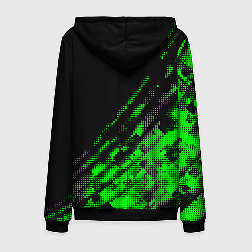 Мужская толстовка на молнии Monster Energy Текстура / 3D-Черный – фото 2