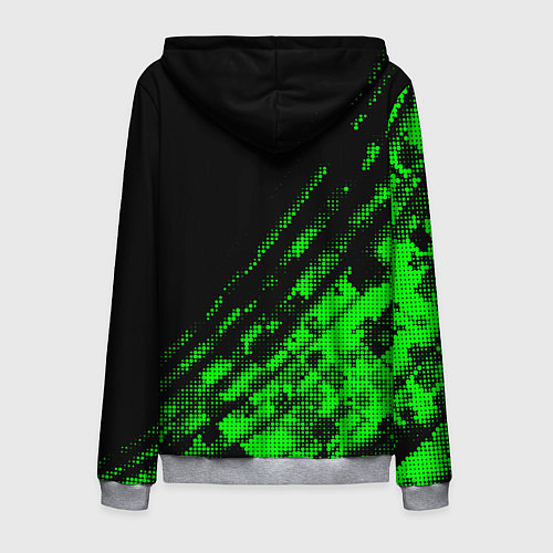 Мужская толстовка на молнии Monster Energy Текстура / 3D-Меланж – фото 2