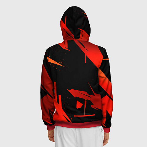 Мужская толстовка на молнии ДИЛЮК ИЗ МОНДШТАТА DILUC / 3D-Красный – фото 4