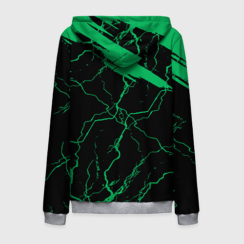 Мужская толстовка на молнии Minecraft нуб / 3D-Меланж – фото 2