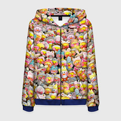 Толстовка 3D на молнии мужская Уточки Лалафанфан, цвет: 3D-синий