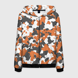 Мужская толстовка на молнии Orange Camo