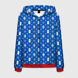 Толстовка 3D на молнии мужская Blue Dope Camo Dope Street Market, цвет: 3D-красный