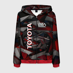 Мужская толстовка на молнии Toyota тойота abstraction