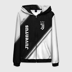 Толстовка 3D на молнии мужская ЮВЕНТУС Juventus Краска, цвет: 3D-черный