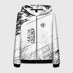 Толстовка 3D на молнии мужская Arch Enemy, цвет: 3D-черный