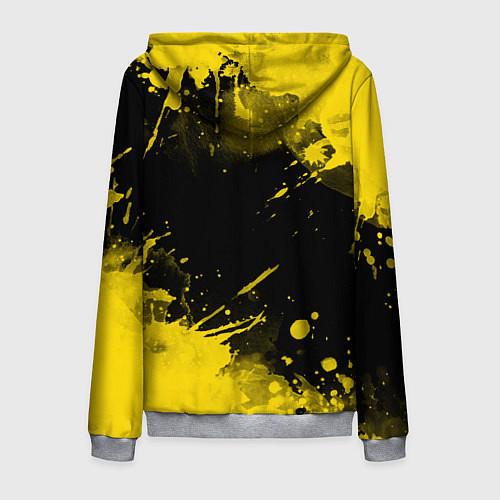 Мужская толстовка на молнии СУБАРУ - SUBARU Желтые пятна / 3D-Меланж – фото 2