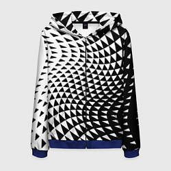 Мужская толстовка на молнии Минималистический авангардный паттерн