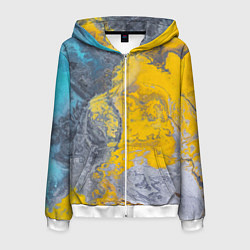 Мужская толстовка на молнии Извержение Красок