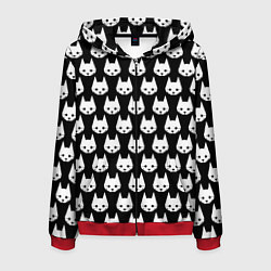 Толстовка 3D на молнии мужская Stray Pattern, цвет: 3D-красный