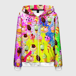 Мужская толстовка на молнии Вкусные Мороженки