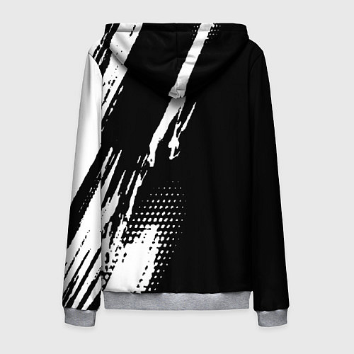 Мужская толстовка на молнии Control Logo / 3D-Меланж – фото 2