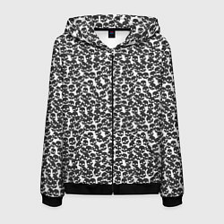 Мужская толстовка на молнии Череп мелкий