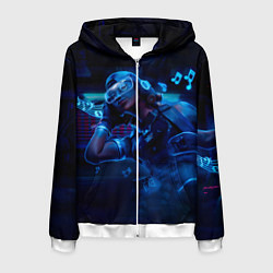 Толстовка 3D на молнии мужская Valorant Raze, Музыка, цвет: 3D-белый