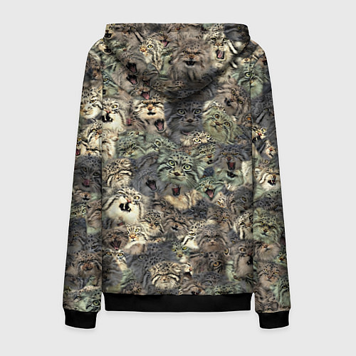 Мужская толстовка на молнии Мануловый камуфляж / 3D-Черный – фото 2