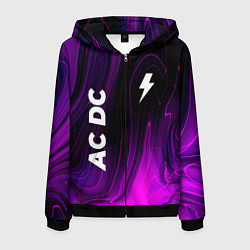 Мужская толстовка на молнии AC DC violet plasma