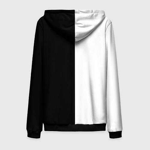 Мужская толстовка на молнии ШБ черно-белый вариант / 3D-Черный – фото 2