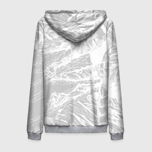 Мужская толстовка на молнии Пауэр - Человек-бензопила / 3D-Меланж – фото 2