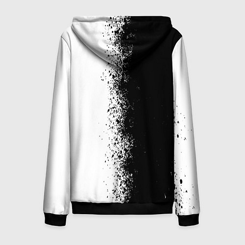 Мужская толстовка на молнии Северный компас Вегвизир / 3D-Черный – фото 2