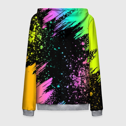 Мужская толстовка на молнии Rainbow Friends - Blue / 3D-Меланж – фото 2