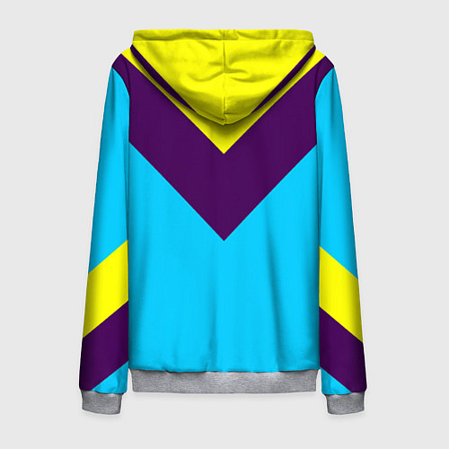 Мужская толстовка на молнии FIRM как в 80х / 3D-Меланж – фото 2