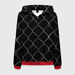 Мужская толстовка на молнии Плетеный забор