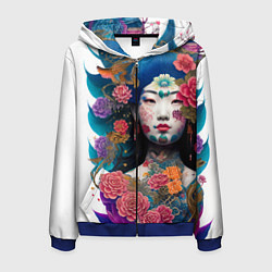 Мужская толстовка на молнии Japan style - tattoo - art