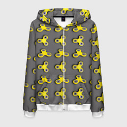 Мужская толстовка на молнии Желтый спиннер