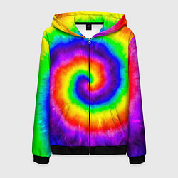 Мужская толстовка на молнии Тай-дай