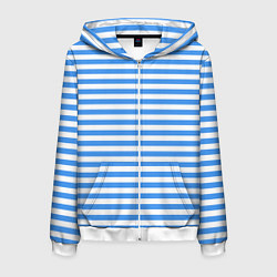 Мужская толстовка на молнии Тельняшка васильковая ВДВ