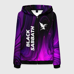 Мужская толстовка на молнии Black Sabbath violet plasma