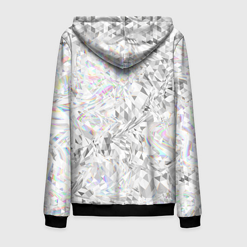 Мужская толстовка на молнии Бриллиант в воде / 3D-Черный – фото 2