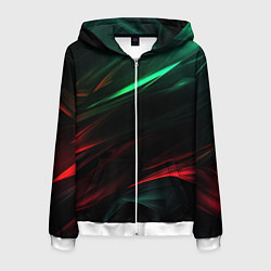 Мужская толстовка на молнии Dark red and green